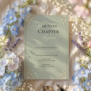Her Next Chapter Bridal Shower Invitation