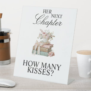 Her Next Chapter Bridal Shower Tabletop Sign