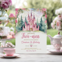 Her Royal Five-ness Pink Castle Forest Birthday