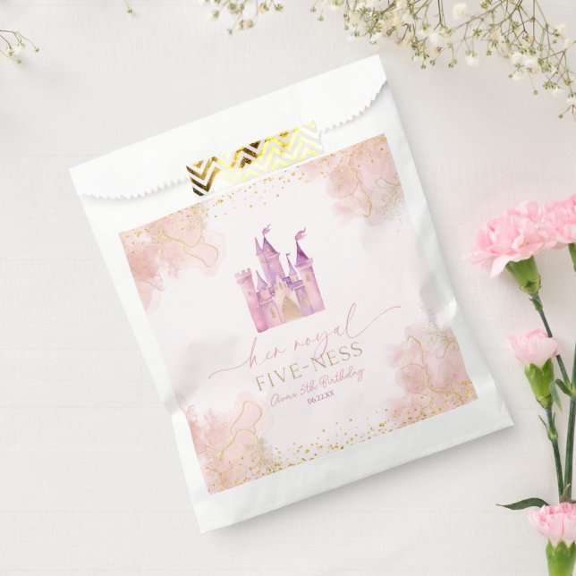 Her Royal Five-Ness Princess 5th Birthday Party Favour Bag (Sealed)