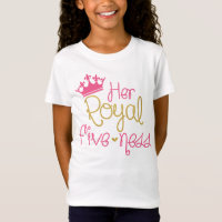 Her Royal Fiveness 5th Birthday Shirt