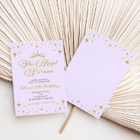 Her Royal Fiveness Gold Princess 5th Birthday Invi