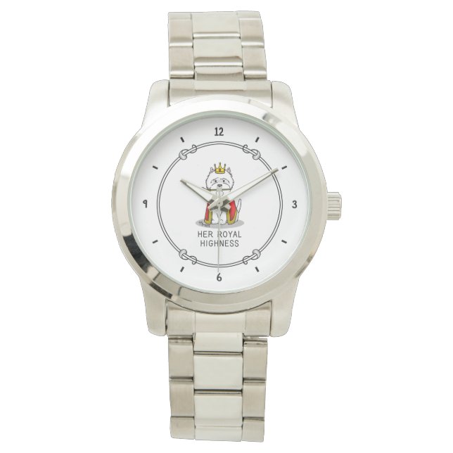 Her Royal Highness Queen Westie Dog Watch (Front)