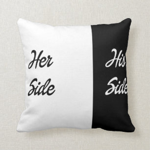 Her Side: His Side Throw Pillow