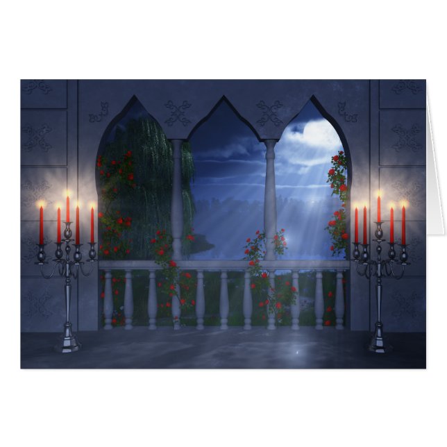 Her Silver Mantle Card (Front Horizontal)