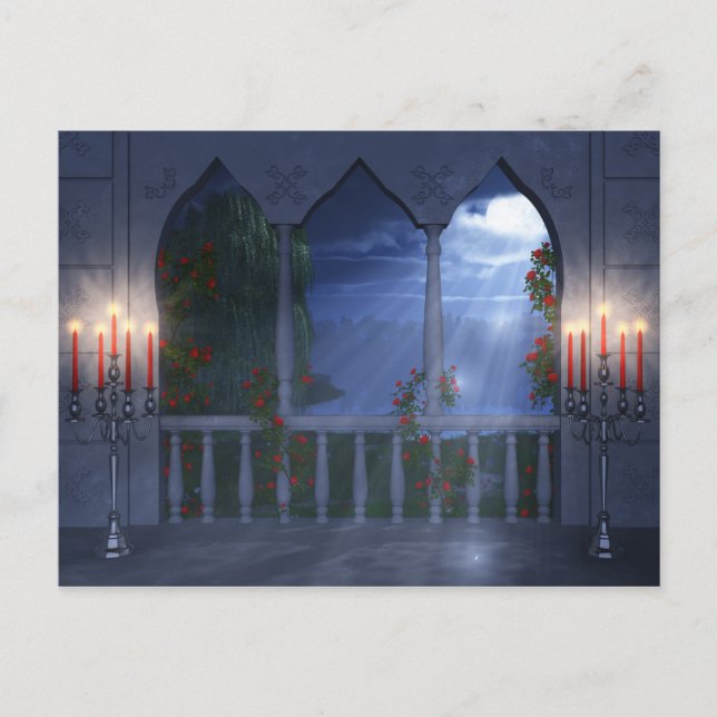 Her Silver Mantle Postcard (Front)