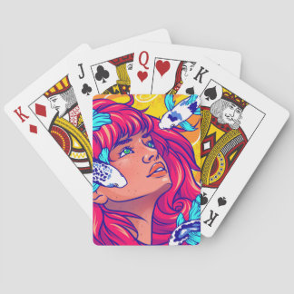 "Her Waves" Tote Bag Playing Cards