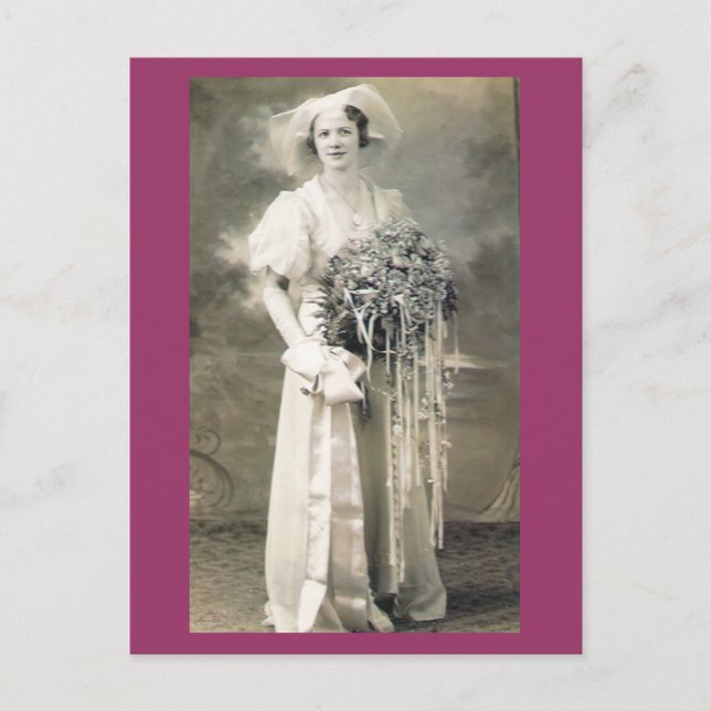 Her Wedding Day Postcard (Front)