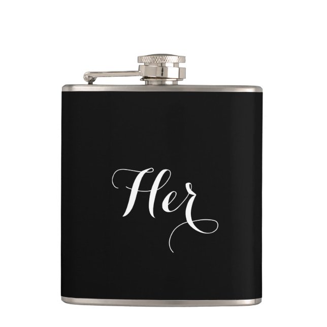 Her Wedding Hip Flask (Front)