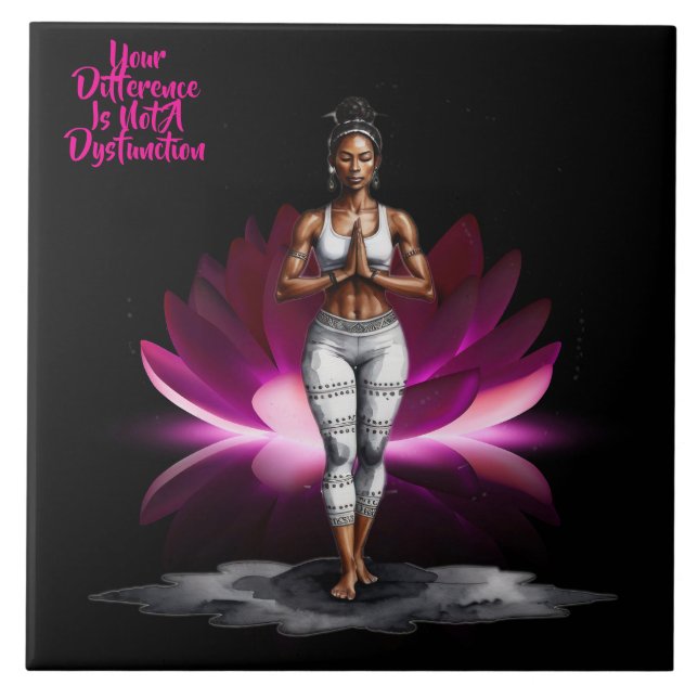 Her Wisdom Difference  Ceramic Tile (Front)