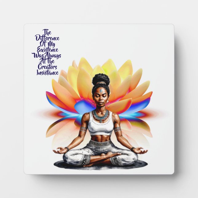 Her Wisdom Existence Tabletop Plaque with Easel (Front)