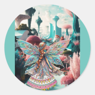 Her World Of Magical Wonder Classic Round Sticker