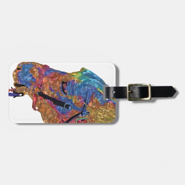 Hera the Horse Luggage Tag (Front Horizontal)