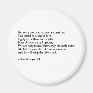 Heraclitus Quote Magnet