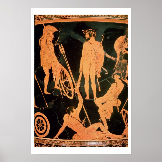 Herakles and Greek heroes, detail from an Attic re Poster (Front)