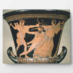Herakles Struggling, detail from an Attic red-figu Plaque