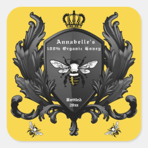 Herald Crown Honey Label Personalize