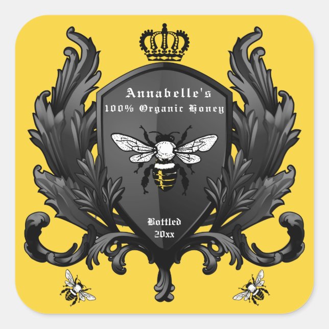 Herald Crown Honey Label Personalize (Front)