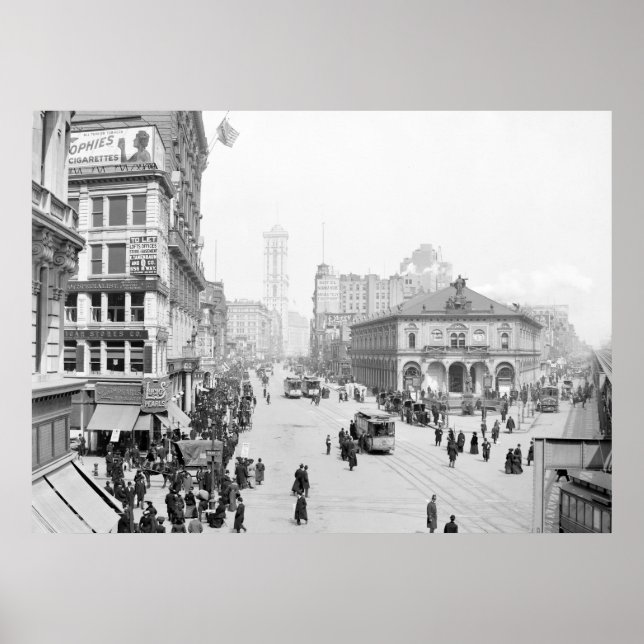 Herald Square, New York, 1905 Poster (Front)