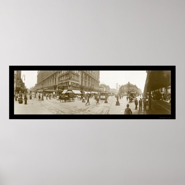 Herald Square, NYC Photo 1907 Poster (Front)