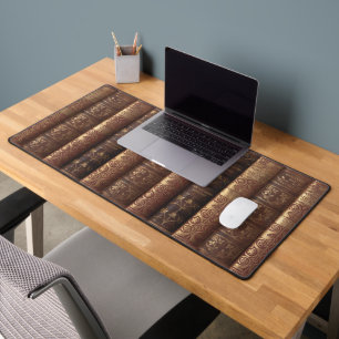 Heraldic Beautiful Book Spines (Dumas) Desk Mat