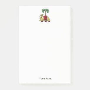 Heraldic Camel Palm Tree Colour Coat of Arms Post-it Notes