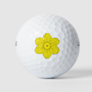 Heraldic Daffodil Golf Balls