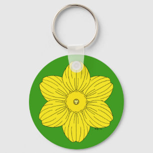 Heraldic Daffodil Keychain