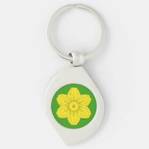 Heraldic Daffodil Keychain
