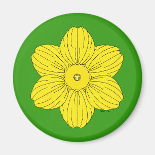 Heraldic Daffodil Magnet
