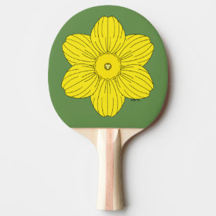 Heraldic Daffodil Ping Pong Paddle