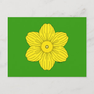Heraldic Daffodil Postcard
