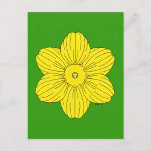 Heraldic Daffodil Postcard
