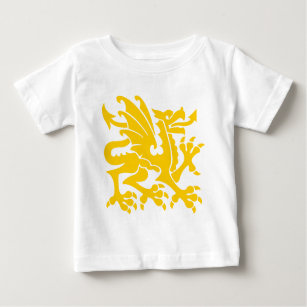 Heraldic Dragon 01 - Amber Baby T-Shirt