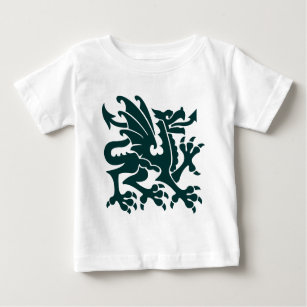 Heraldic Dragon 01 - Dark Green Baby T-Shirt