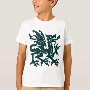Heraldic Dragon 01 - Dark Green T-Shirt