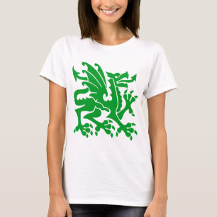Heraldic Dragon 01 - Grass Green T-Shirt