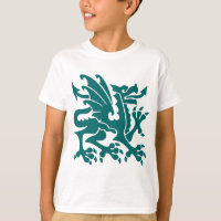 Heraldic Dragon 01 - Moss Green