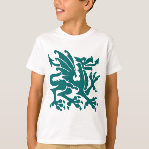 Heraldic Dragon 01 - Moss Green T-Shirt