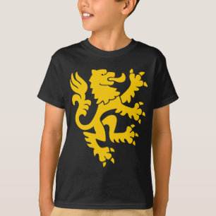 Heraldic Lion 01 - Amber T-Shirt