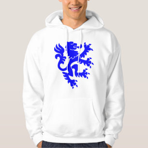 Heraldic Lion 01 - Blue Hoodie