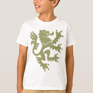 Heraldic Lion 01 - Khaki T-Shirt