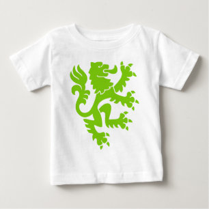 Heraldic Lion 01 - Martian Green Baby T-Shirt