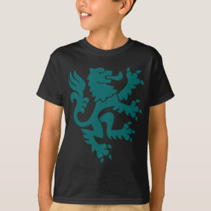 Heraldic Lion 01 - Moss Green T-Shirt