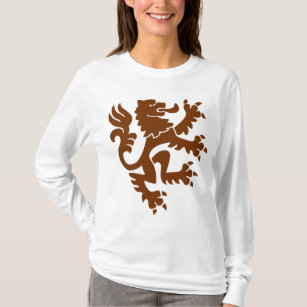 Heraldic Lion 01 - Walnut T-Shirt