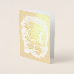 Heraldic Lion Foil Card