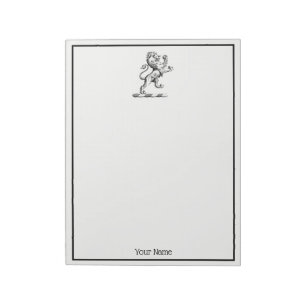 Heraldic Lion Standing Crest Emblem Notepad