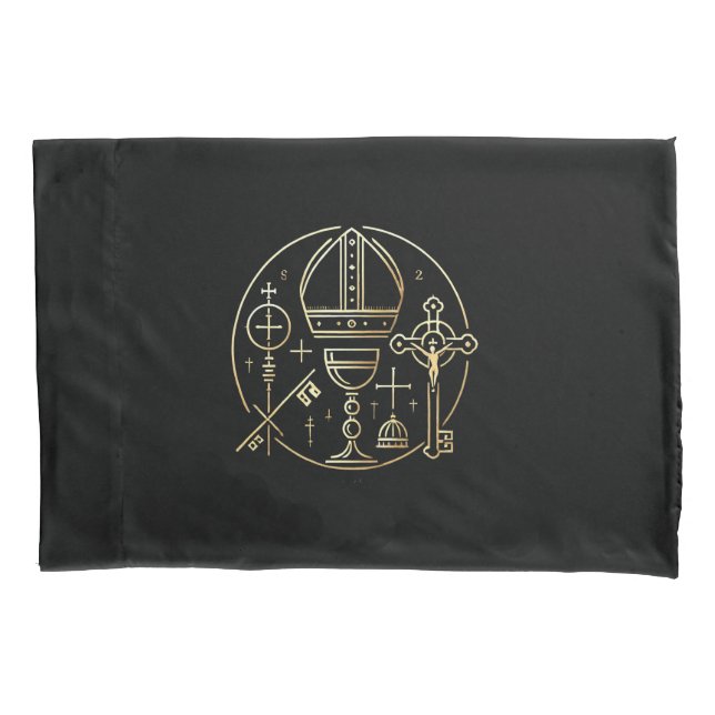 Heraldic symbol Pope Pillowcase (Front)