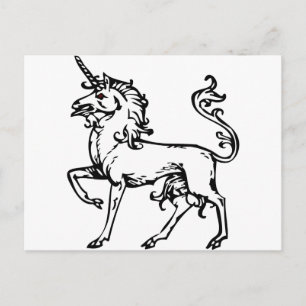 Heraldic Unicorn Postcard