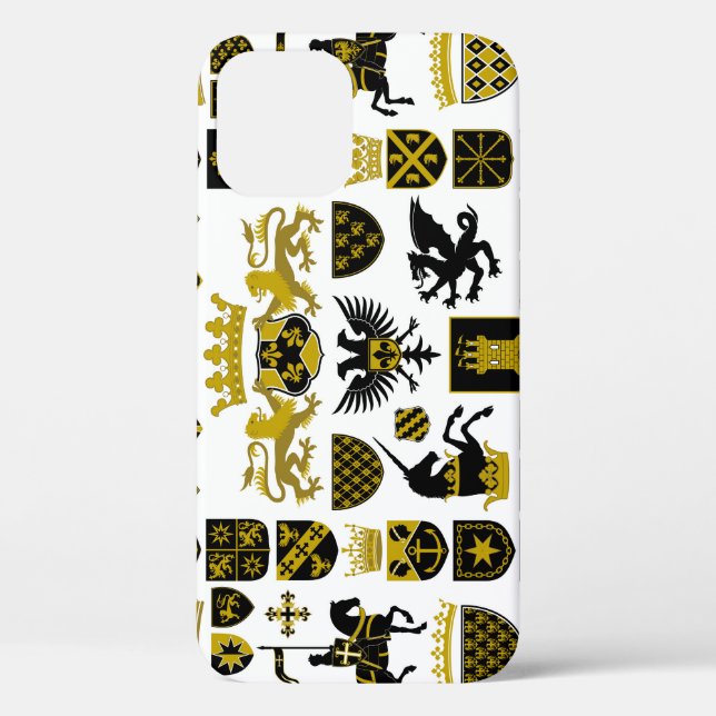 Heraldry crests, symbolic designs. Case-Mate iPhone case (Back)